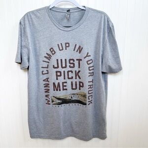 Gabby Barrett Gray Just Pick Me Up Tee Short Sleeve Women’s Size Large